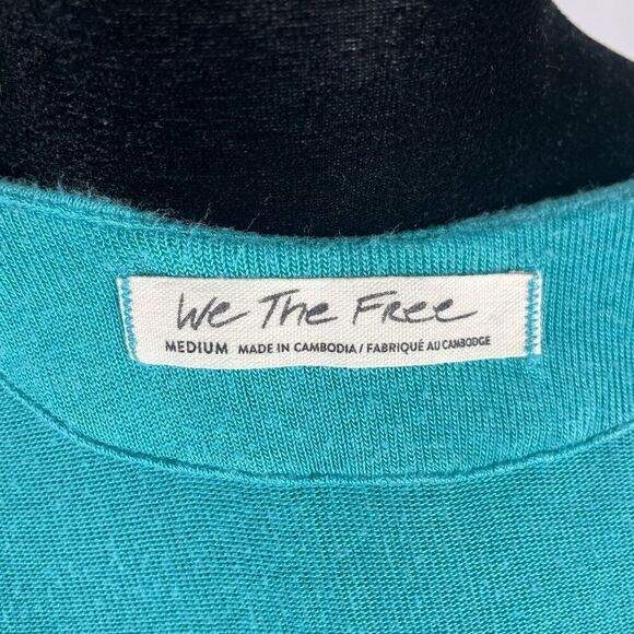 We The Free Take The Plunge Turquoise Tank Top - Picture 5 of 7